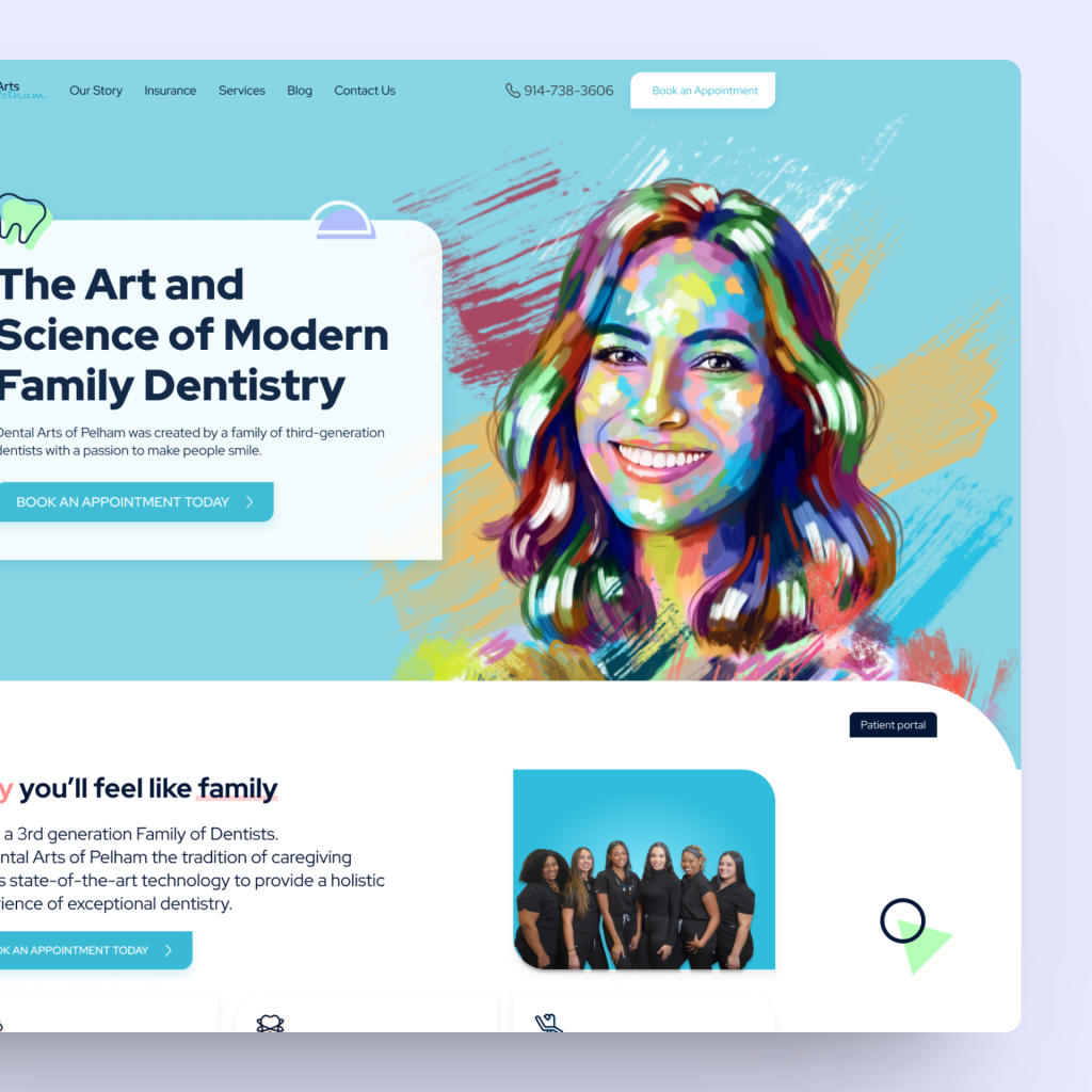 תצוגה מקדימה של אתר Dental Arts of Pelham